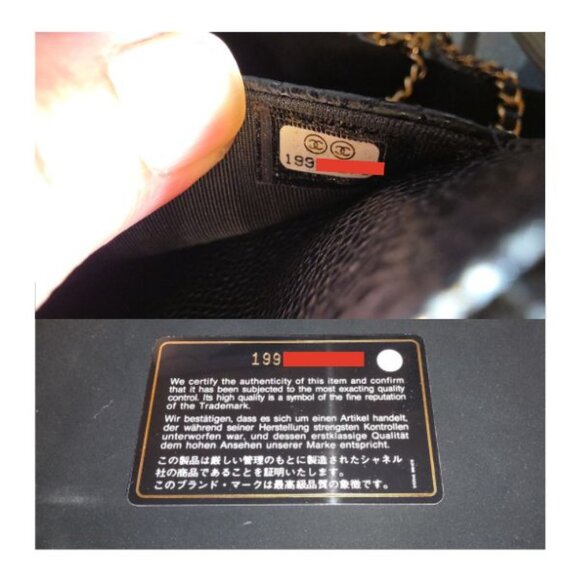 CHANEL Caviar Quilted Wallet On Chain WOC in Black/Gold - Picture 10 of 10